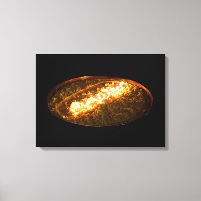 Tibetan Butter Lamp Canvas Print (Front)
