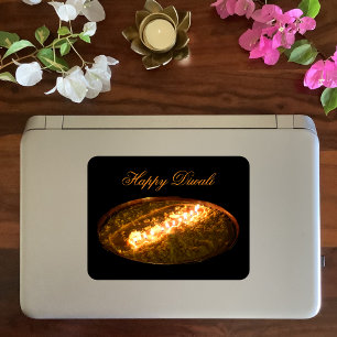 Tibetan Butter Lamp Square Sticker