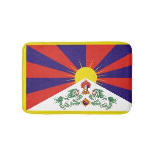 Tibetan Flag Bath Mat
