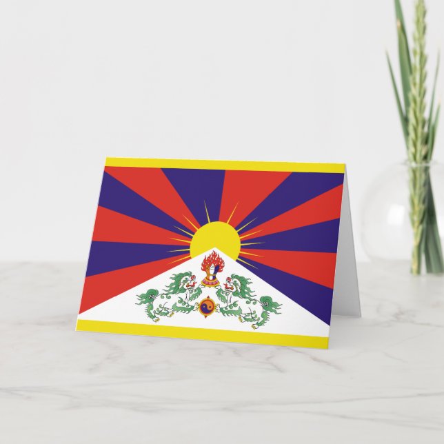 Tibetan Flag Card (Front)