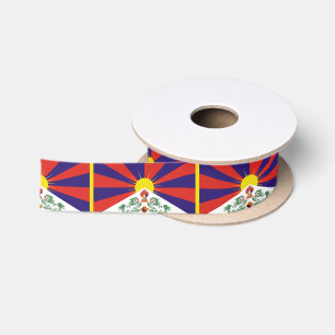 Tibetan Flag Satin Ribbon