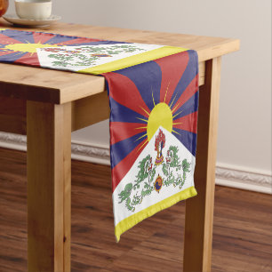 Tibetan flag & Sports fan house decor / Tibet Shor Short Table Runner