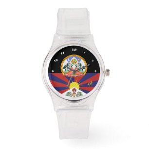 Tibetan Flag Watch, Tibet fashion /Buddhism Watch