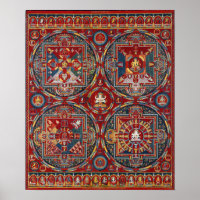Tibetan Four Mandalas of the Vajravali Series