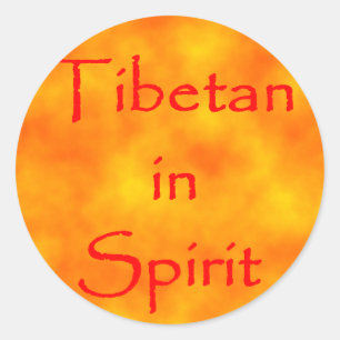 Tibetan in Spirit-sticker Classic Round Sticker