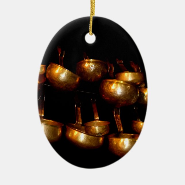 Tibetan Ladle Ceramic Tree Decoration (Front)