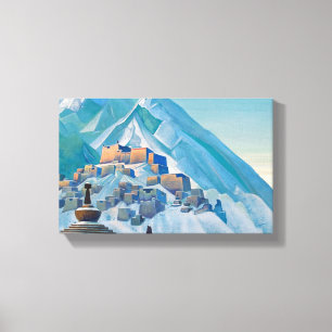 Tibetan Landscape in the Himalaya Mountain Peaks Canvas Print
