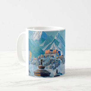 Tibetan Landscape in the Himalaya Mountain Peaks Coffee Mug