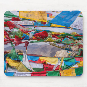 Tibetan landscape with prayer flags - Himalaya Mouse Mat