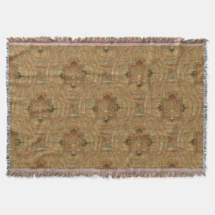 Tibetan Mandala Throw Blanket