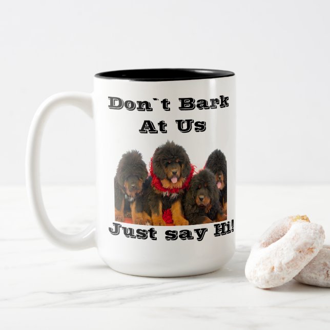 Tibetan Mastiff Cup (With Donut)