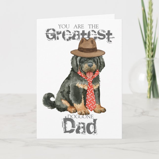 Tibetan Mastiff Dad Card (Front)