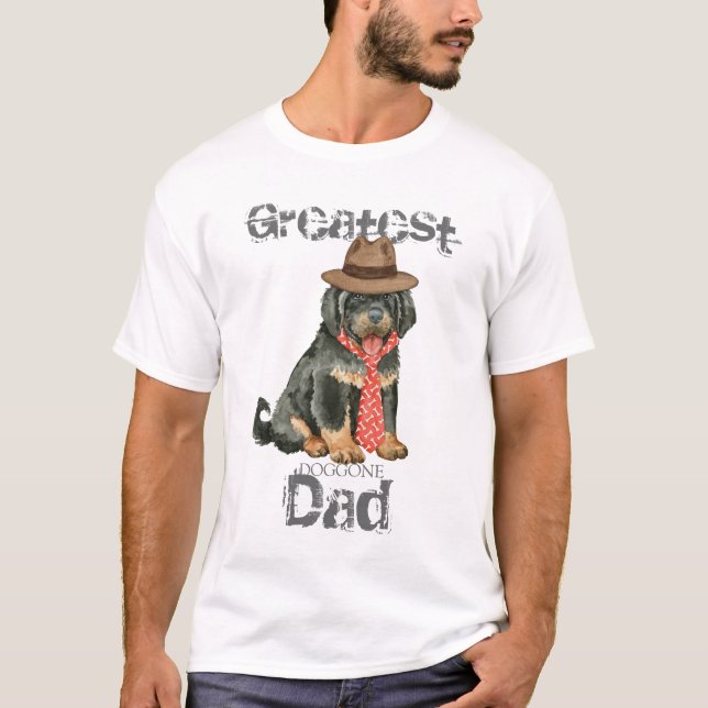 Tibetan Mastiff Dad T-Shirt (Front)