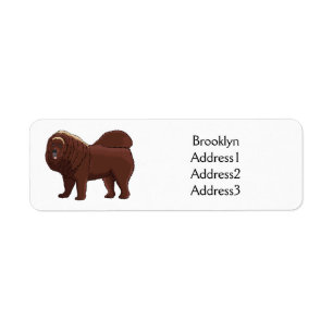 Tibetan Mastiff dog cartoon illustration