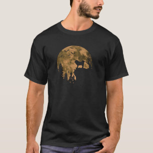 Tibetan Mastiff Dog Moon Halloween Costume Dog Lov T-Shirt