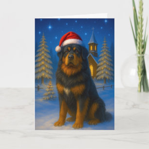 Tibetan Mastiff Holiday Card