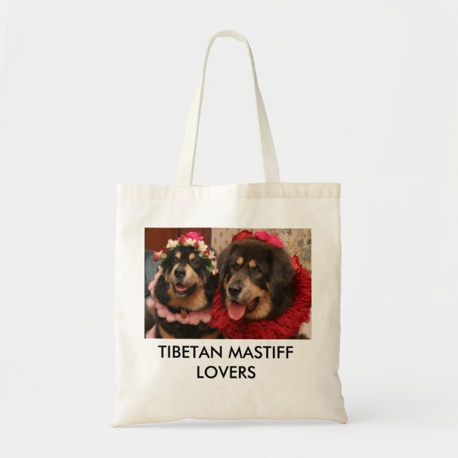 TIBETAN MASTIFF LOVERS TOTE BAG (Front)