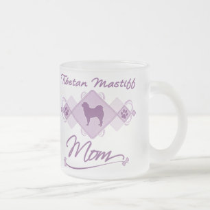 Tibetan Mastiff Mum Frosted Glass Coffee Mug