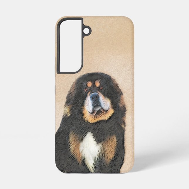 Tibetan Mastiff Painting - Cute Original Dog Art Samsung Galaxy S22 Case (Back)