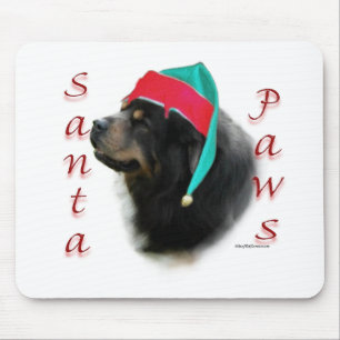 Tibetan Mastiff Santa Paws Mouse Mat
