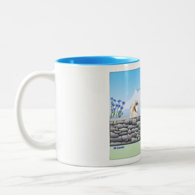 Tibetan Mastiff/Tibetan Spaniel Coffee Mug (Left)