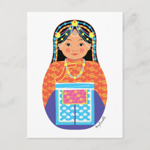 Tibetan Matryoshka Postcard