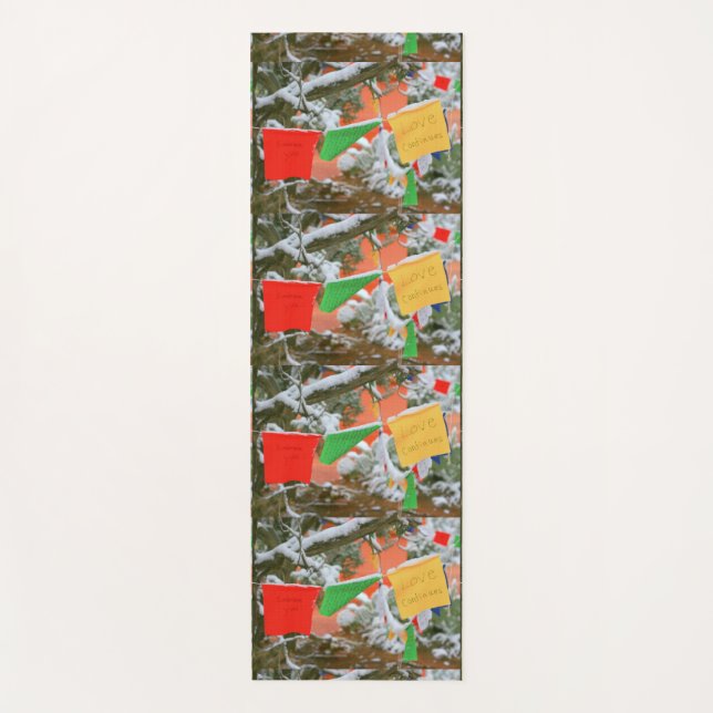 Tibetan prayer flags  Thunder_Cove Yoga Mat (Front)
