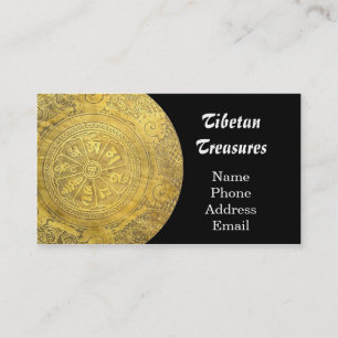 Tibetan Prayer Gong Business Card