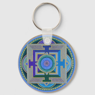 Tibetan Rose Key Ring