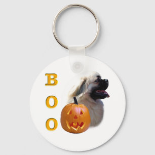 Tibetan Spaniel Boo Key Ring