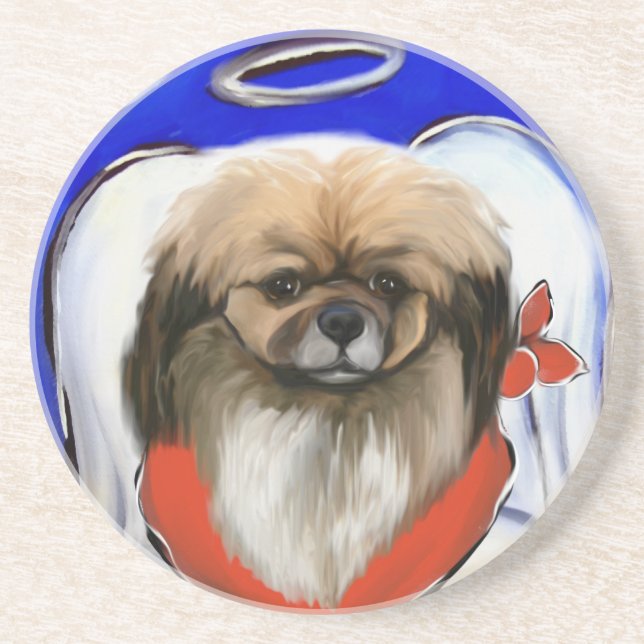 Tibetan Spaniel Coaster (Front)