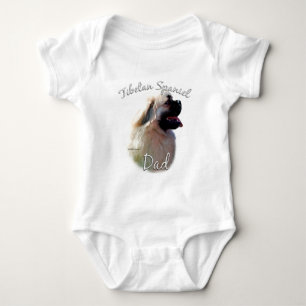 Tibetan Spaniel Dad 2 Baby Bodysuit