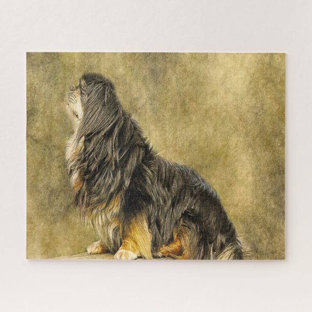 Tibetan Spaniel Dogs Jigsaws Jigsaw Puzzle (Horizontal)