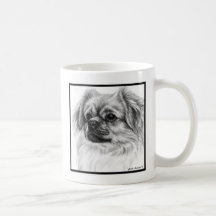 Tibetan Spaniel Drawing by Glenda S. Harlan
