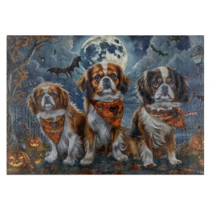 Tibetan Spaniel Halloween Spooky  Cutting Board