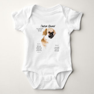 Tibetan Spaniel History Design Baby Bodysuit