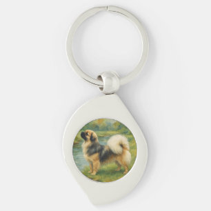 Tibetan Spaniel Key Ring