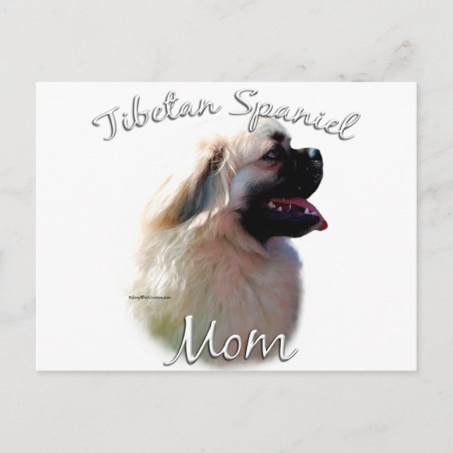 Tibetan Spaniel Mum 2 Postcard (Front)
