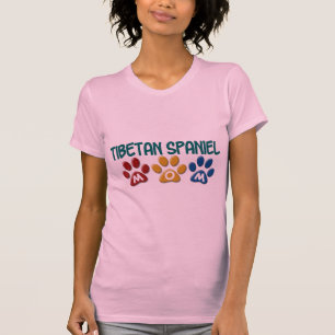 TIBETAN SPANIEL Mum Paw Print 1 T-Shirt