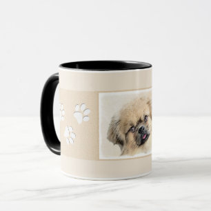 Tibetan Spaniel Painting - Cute Original Dog Art Mug