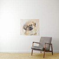 Tibetan Spaniel Painting - Cute Original Dog Art