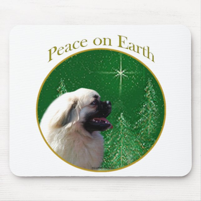 Tibetan Spaniel Peace Mouse Mat (Front)