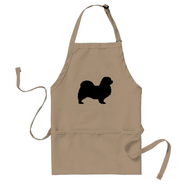 Tibetan Spaniel Silhouette Standard Apron (Front)