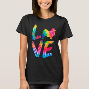 Tibetan Spaniel Tie Dye Love Dog Mum Dad T-Shirt