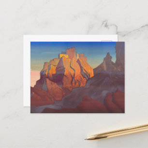 Tibetan Stronghold, Basgo by Nicholas Roerich Holiday Postcard