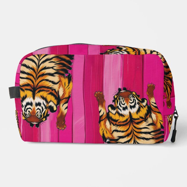 Tibetan style tiger - cosmetic bag (Front)