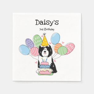 Tibetan Terrier Birthday Party Paper Napkins