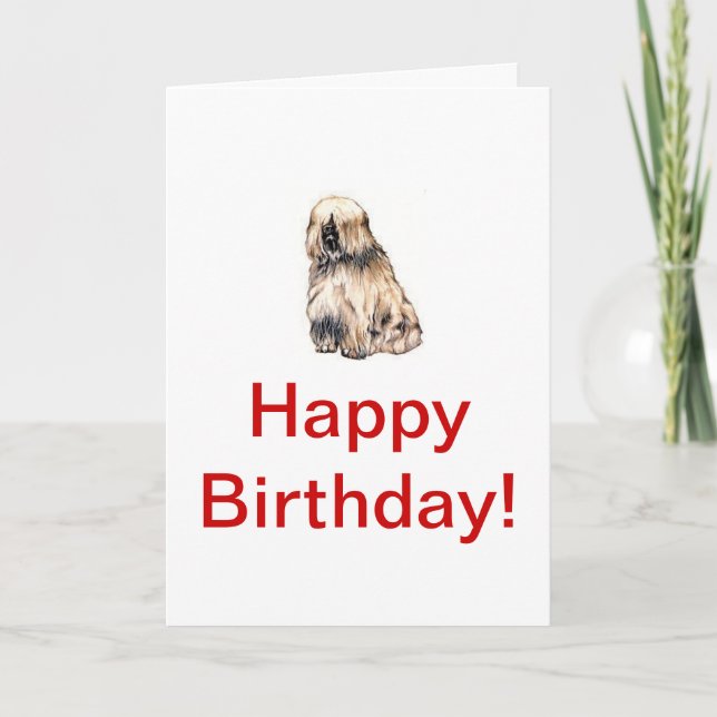 Tibetan Terrier Card (Front)