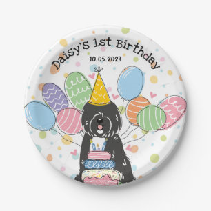 Tibetan Terrier Dog Birthday Party Paper Plates