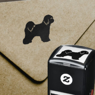Tibetan Terrier Dog Breed Silhouette Self-inking Stamp